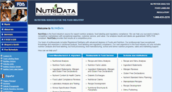 Desktop Screenshot of nutridata.net